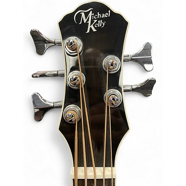Used Michael Kelly MKD5SSBSFR Trans Black Acoustic Bass Guitar