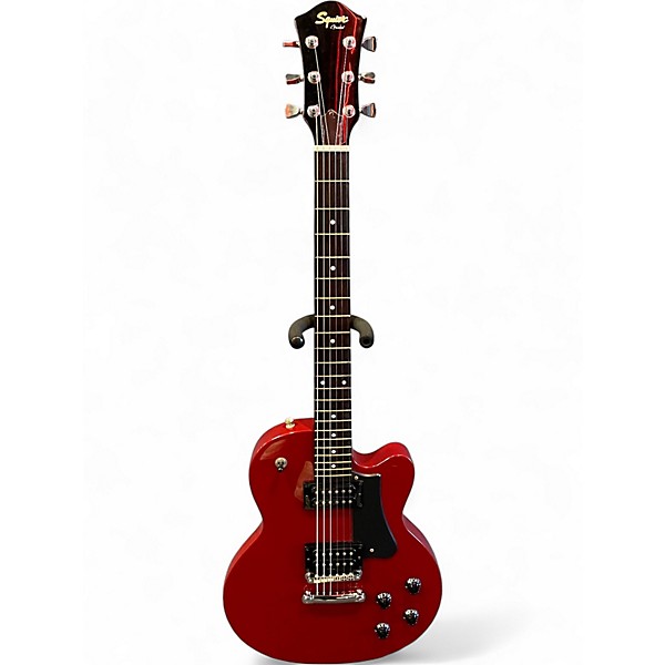Used Squier Series 24 M-77 Cherry Solid Body Electric Guitar