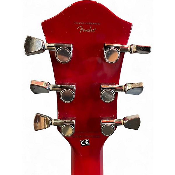 Used Squier Series 24 M-77 Cherry Solid Body Electric Guitar