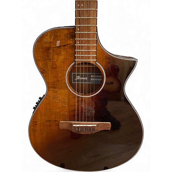 Used Ibanez AEWC32FM-ASF 2 Color Sunburst Acoustic Electric Guitar