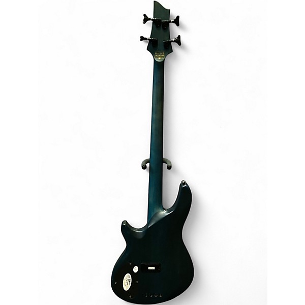 Used Schecter Guitar Research C-4 GT Trans Blue Electric Bass Guitar