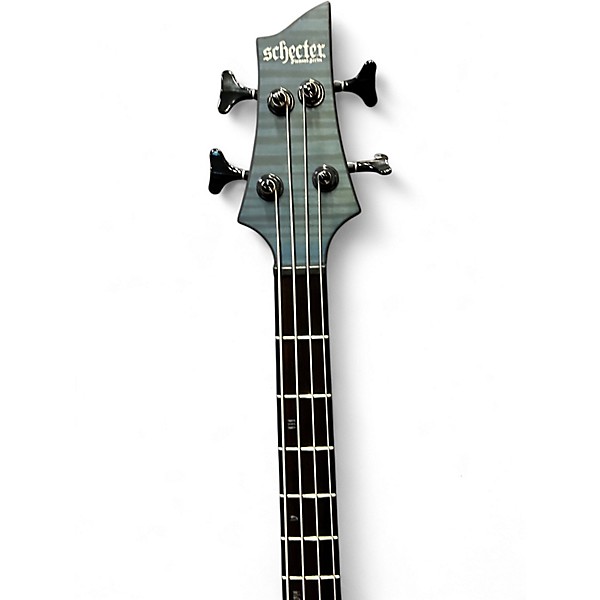 Used Schecter Guitar Research C-4 GT Trans Blue Electric Bass Guitar