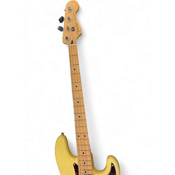 Used Fender Player Precision Bass hialeah yellow Electric Bass Guitar