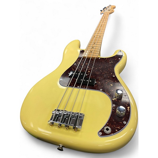 Used Fender Player Precision Bass hialeah yellow Electric Bass Guitar