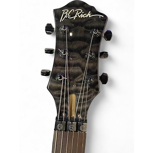 Used 2008 B.C. Rich Mockingbird ST Trans Black Solid Body Electric Guitar