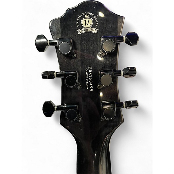 Used 2008 B.C. Rich Mockingbird ST Trans Black Solid Body Electric Guitar