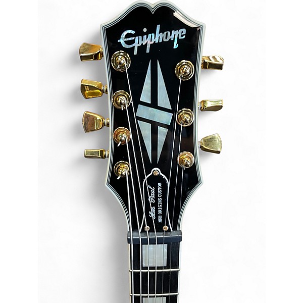 Used Epiphone Matt Heafy Les Paul Custom 7 Black Solid Body Electric Guitar