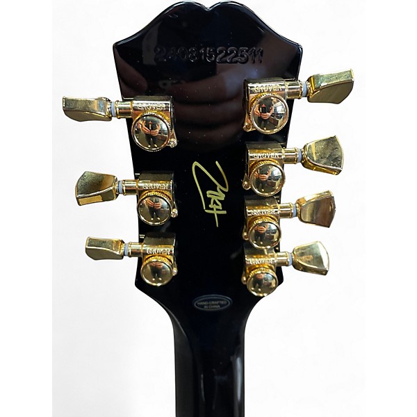 Used Epiphone Matt Heafy Les Paul Custom 7 Black Solid Body Electric Guitar