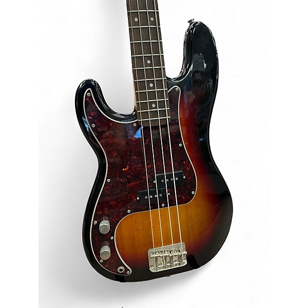 Used 2021 Squier Classic Vibe '60s Precision Bass 3 Tone Sunburst Electric Bass Guitar