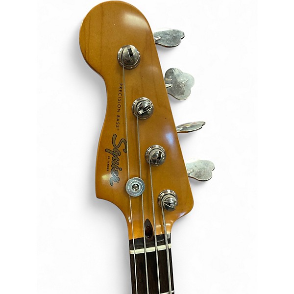 Used 2021 Squier Classic Vibe '60s Precision Bass 3 Tone Sunburst Electric Bass Guitar