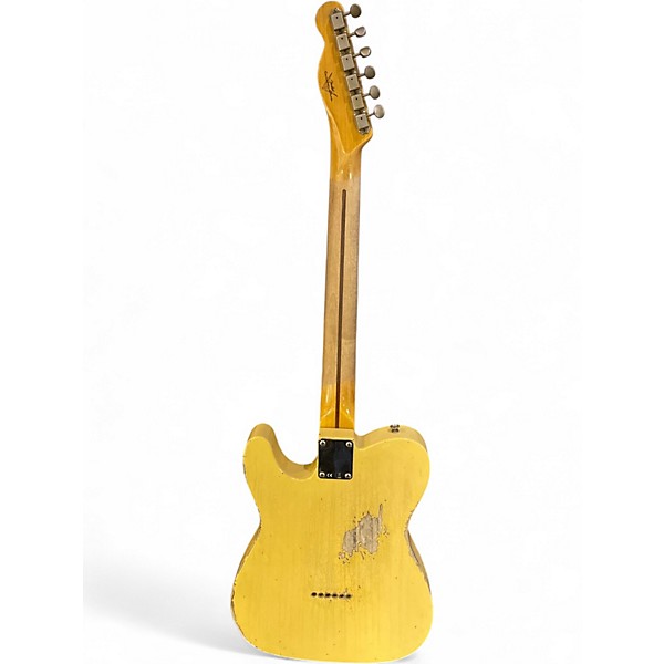 Used Fender Custom Shop 1952 Telecaster Heavy Relic Blonde Solid Body Electric Guitar