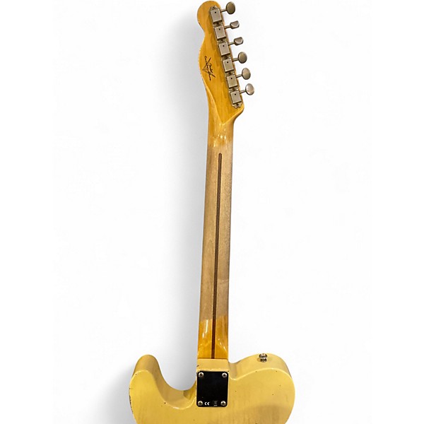 Used Fender Custom Shop 1952 Telecaster Heavy Relic Blonde Solid Body Electric Guitar