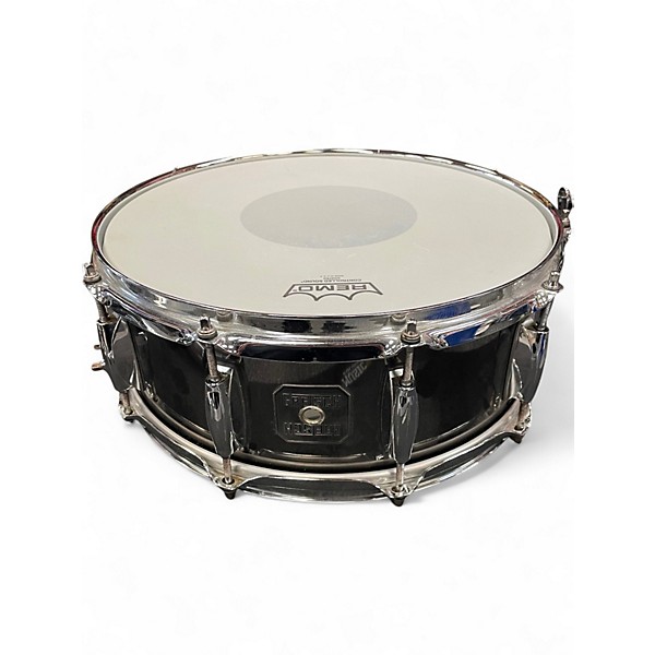 Used Gretsch 14in blaCK NICKEL OVER STEEL BLACK CHROME Drum