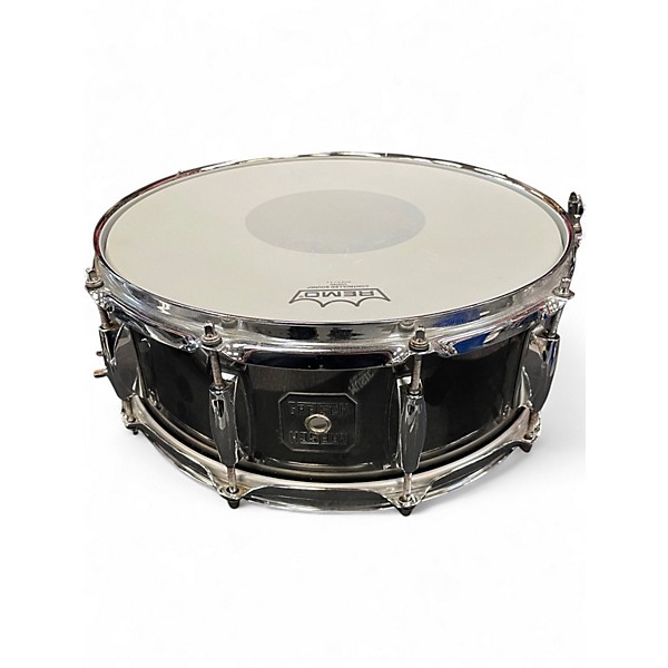 Used Gretsch 14in blaCK NICKEL OVER STEEL BLACK CHROME Drum