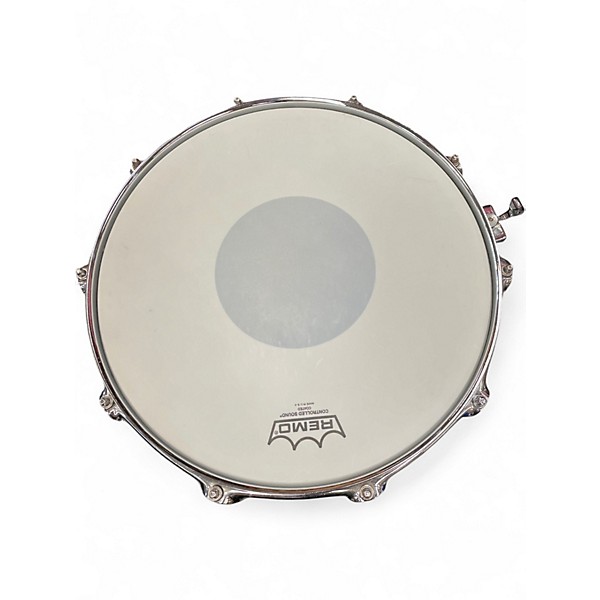 Used Gretsch 14in blaCK NICKEL OVER STEEL BLACK CHROME Drum