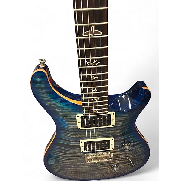 Used PRS Custom 24 10 Top FADED BLUE BURST Solid Body Electric Guitar