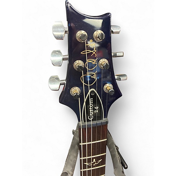 Used PRS Custom 24 10 Top FADED BLUE BURST Solid Body Electric Guitar
