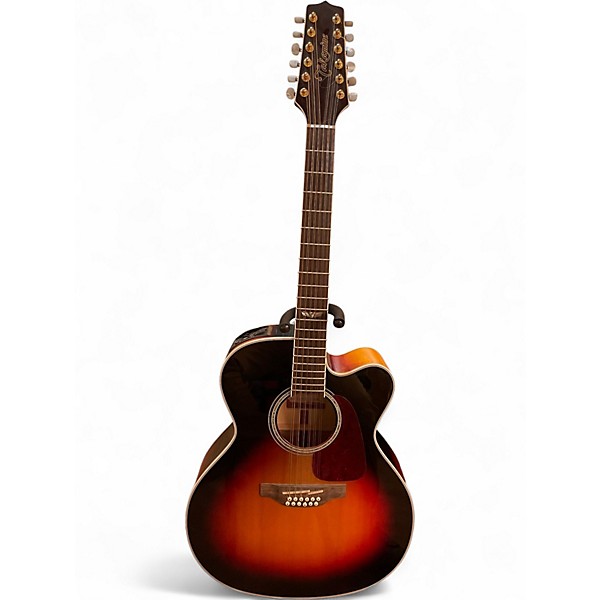 Used Takamine GJ72CE-12 3 Color Sunburst 12 String Acoustic Electric Guitar