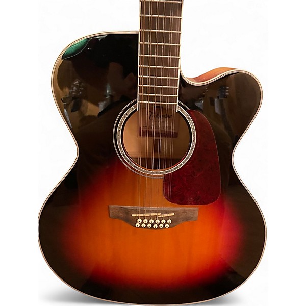 Used Takamine GJ72CE-12 3 Color Sunburst 12 String Acoustic Electric Guitar