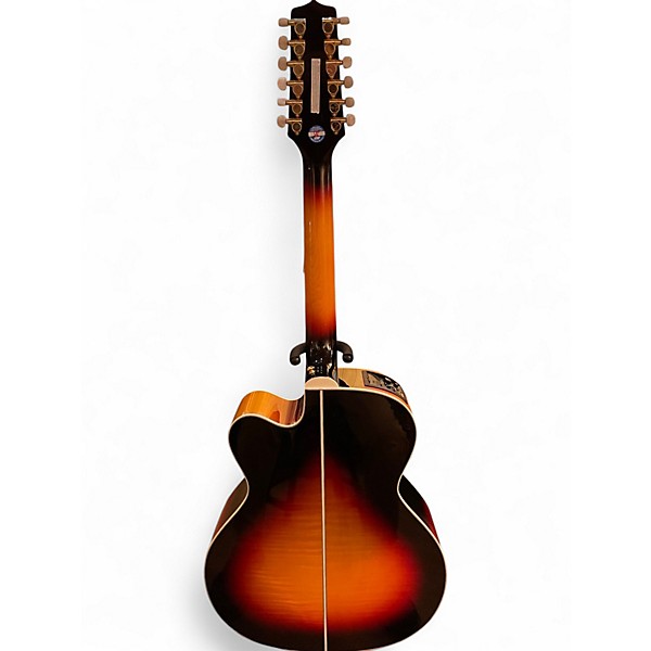 Used Takamine GJ72CE-12 3 Color Sunburst 12 String Acoustic Electric Guitar