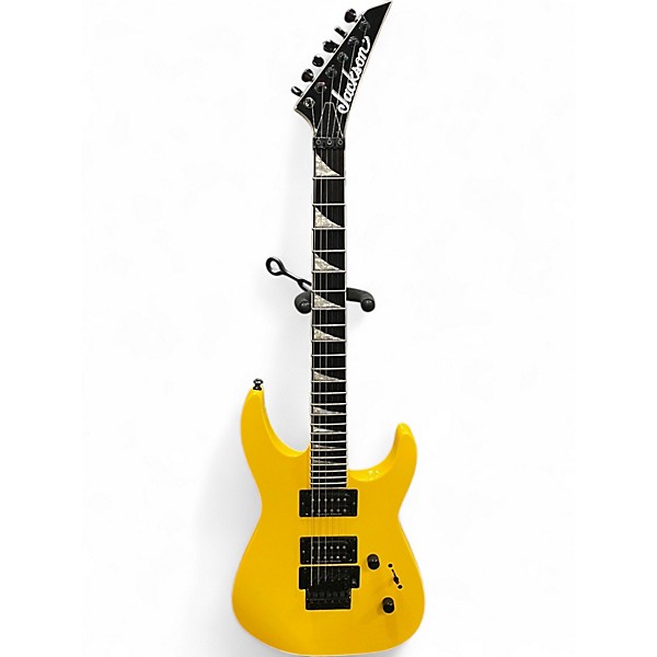 Used Jackson SLX Soloist Graffiti Yellow Solid Body Electric Guitar