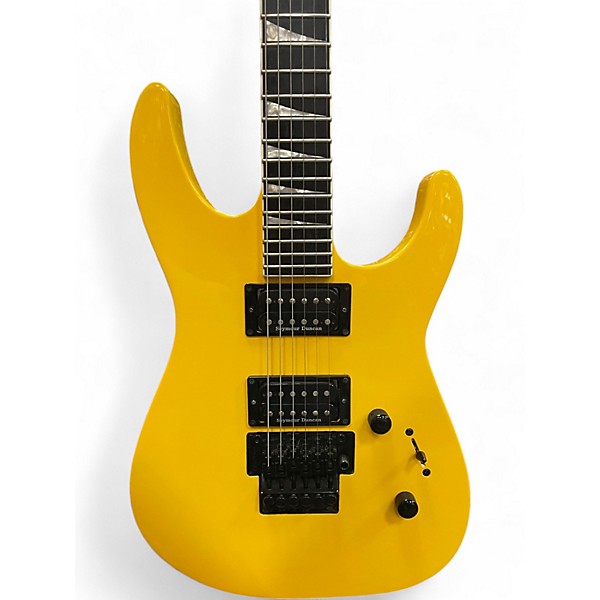 Used Jackson SLX Soloist Graffiti Yellow Solid Body Electric Guitar