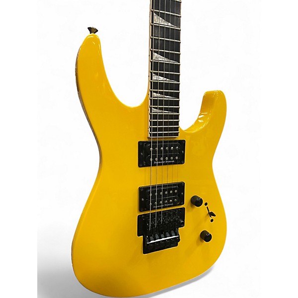 Used Jackson SLX Soloist Graffiti Yellow Solid Body Electric Guitar