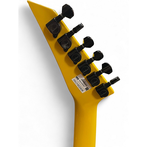 Used Jackson SLX Soloist Graffiti Yellow Solid Body Electric Guitar