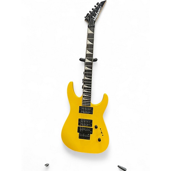 Used Jackson SLX Soloist Graffiti Yellow Solid Body Electric Guitar