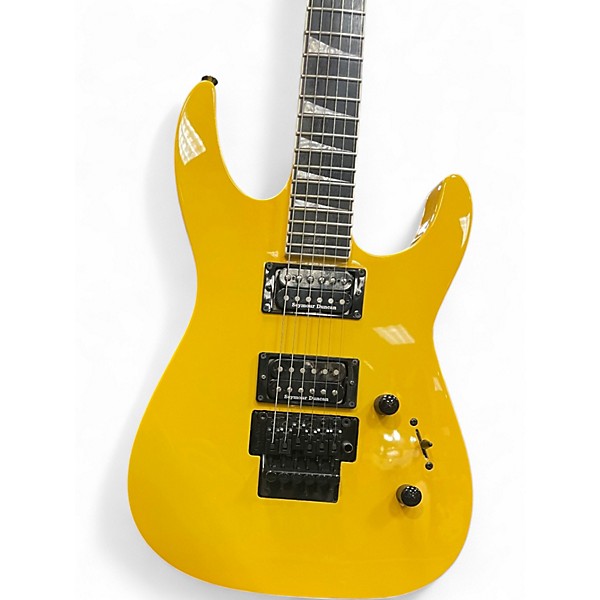 Used Jackson SLX Soloist Graffiti Yellow Solid Body Electric Guitar