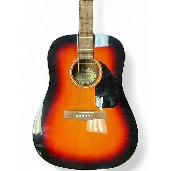 Used Fender CD60 Dreadnought 2 Color Sunburst Acoustic Guitar