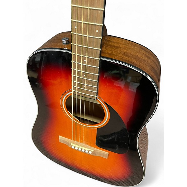 Used Fender CD60 Dreadnought 2 Color Sunburst Acoustic Guitar