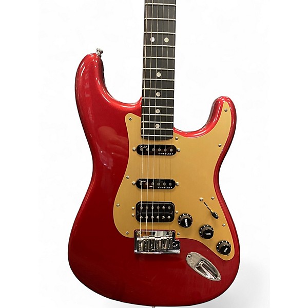 Used 2025 Fender American Ultra II Stratocaster HSS with Ebony Fingerboard Sinister Red Solid Body Electric Guitar