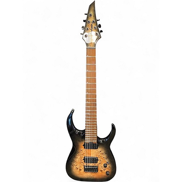 Used Jackson Pro Plus Series Signature Misha Mansoor Juggernaut HT7P Black Burst Burl Solid Body Electric Guitar