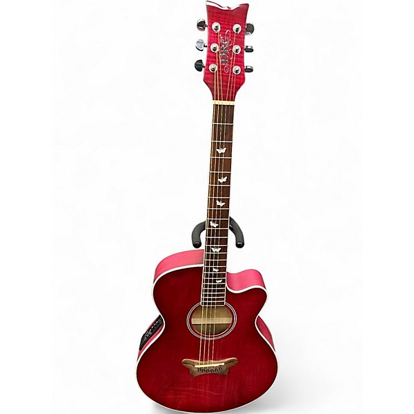 Used Daisy Rock Sophomore Series Pink Acoustic Guitar