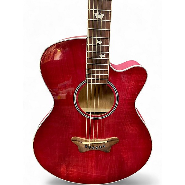 Used Daisy Rock Sophomore Series Pink Acoustic Guitar