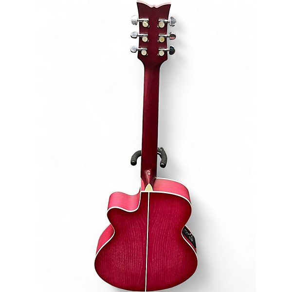 Used Daisy Rock Sophomore Series Pink Acoustic Guitar