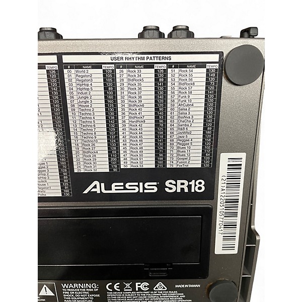 Used Alesis SR18 Drum Machine