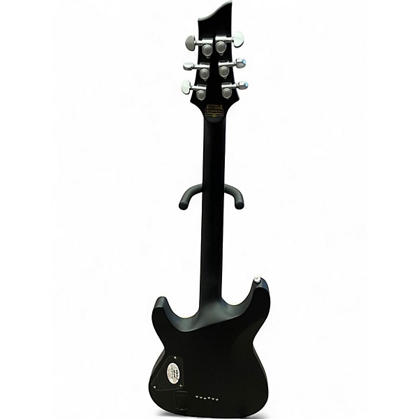 Used Schecter Guitar Research Damien Platinum Black Solid Body Electric Guitar