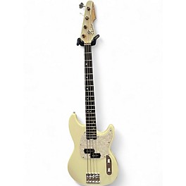 Used Schecter Guitar Research Banshee Bass White Electric Bass Guitar