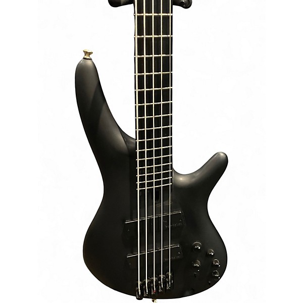 Used Ibanez SRMS625EX Flat Black Electric Bass Guitar