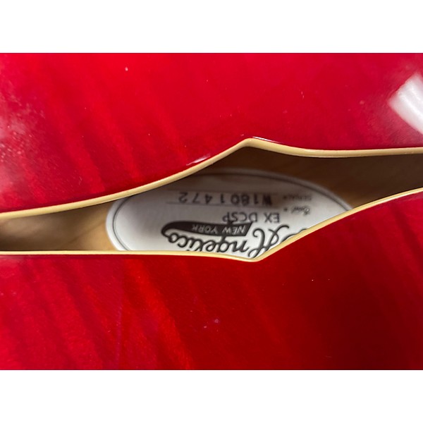 Used D'Angelico EX-DC/SP Crimson Red Trans Hollow Body Electric Guitar