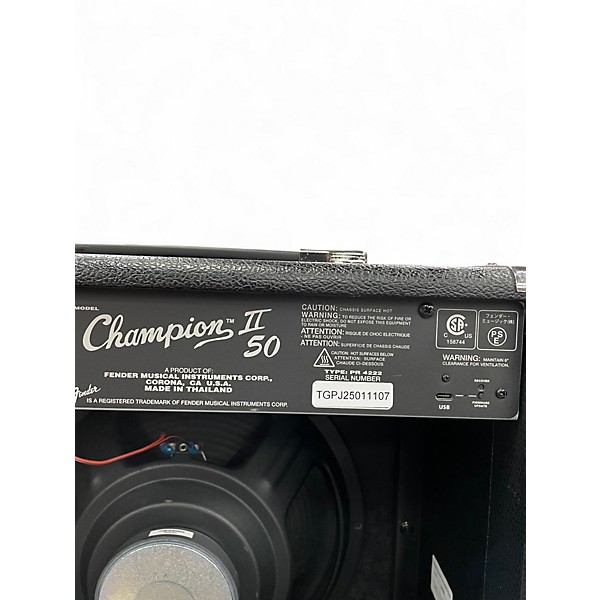 Used Fender Champion II 50 Guitar Combo Amp