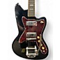 Used Silvertone 1478 Black Solid Body Electric Guitar