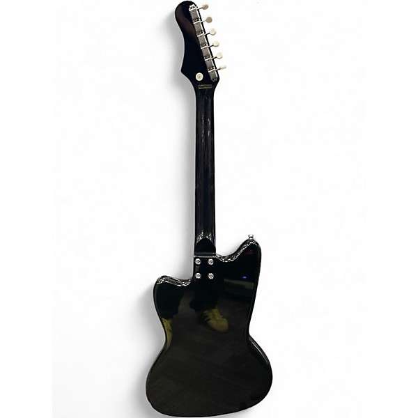 Used Silvertone 1478 Black Solid Body Electric Guitar