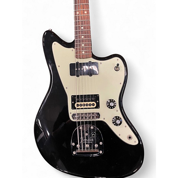 Used 2010 Fender Blacktop Jazzmaster Black Solid Body Electric Guitar