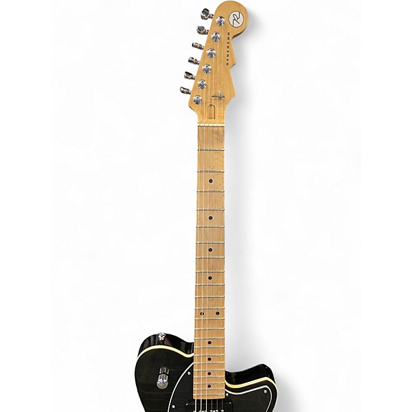 Used Reverend Double Agent Black Solid Body Electric Guitar