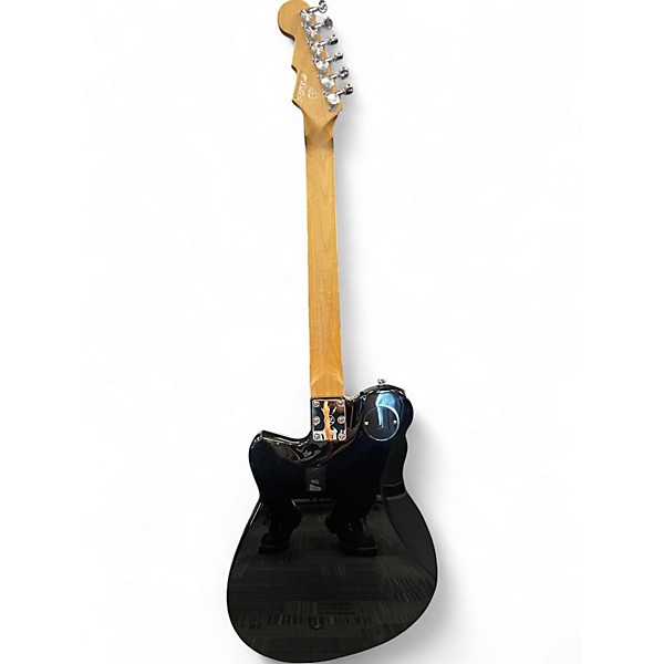 Used Reverend Double Agent Black Solid Body Electric Guitar