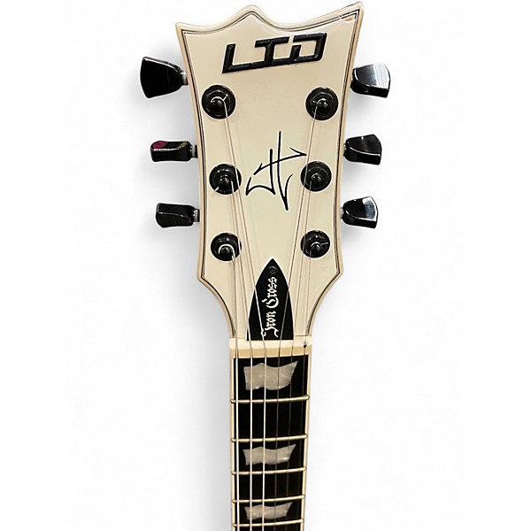 Used ESP James Hetfield Iron Cross Arctic White Solid Body Electric Guitar