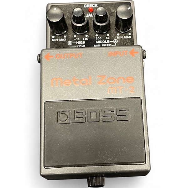 Used BOSS MT2 Metal Zone Distortion Effect Pedal